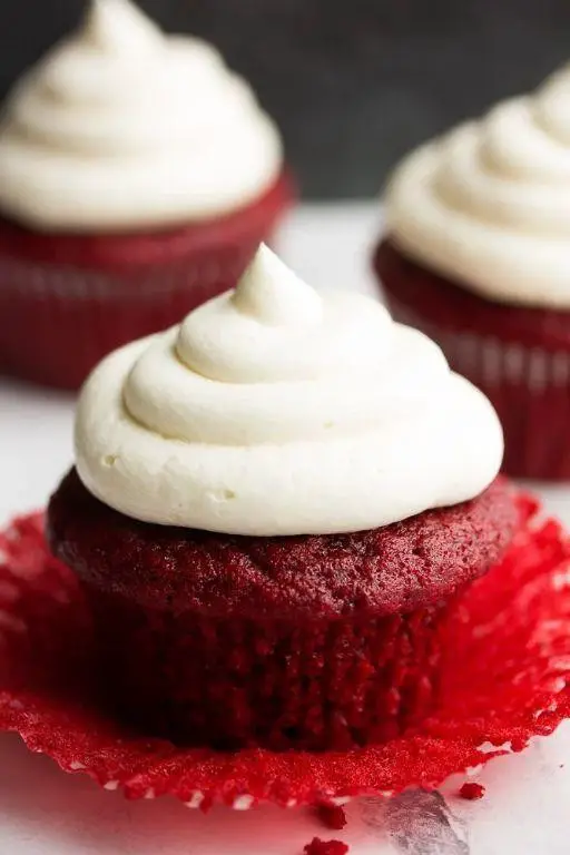 Silken Tofu Red Velvet Cupcakes