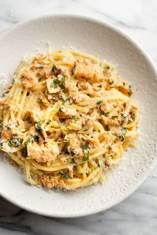 Simple Pink Salmon Pasta