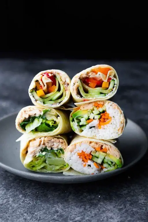 Simple Pink Salmon Wraps