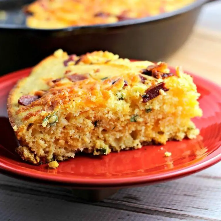 Skillet Cornbread with Bacon