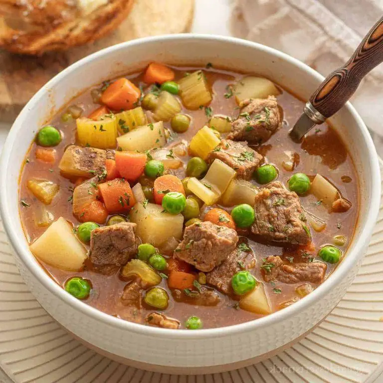 Slow Cooker Beef and Vegetable Soup