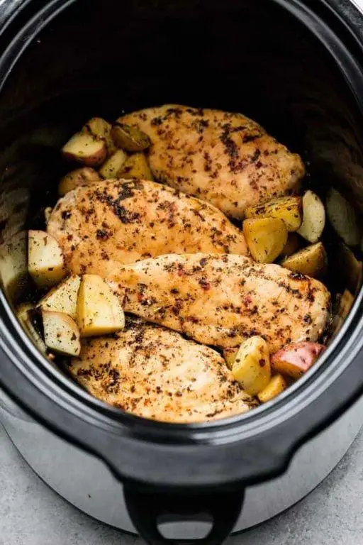 Slow Cooker Italian Chicken and Potatoes