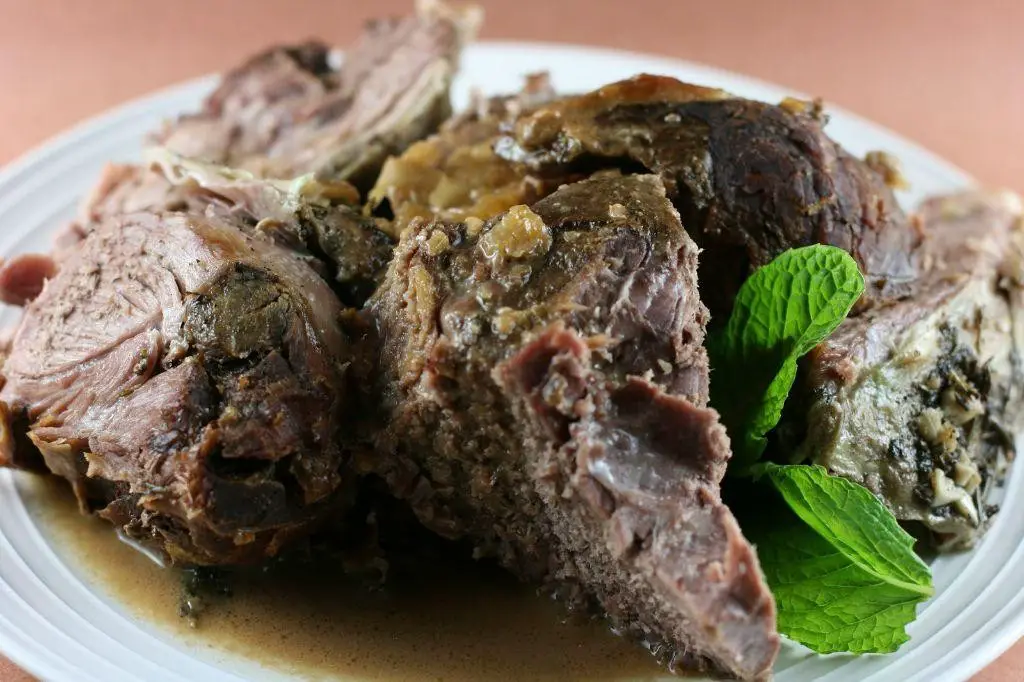 Slow Cooker Lamb Shoulder Chops with Mint Sauce
