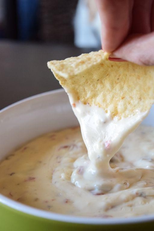 Slow Cooker Velveeta Queso Blanco