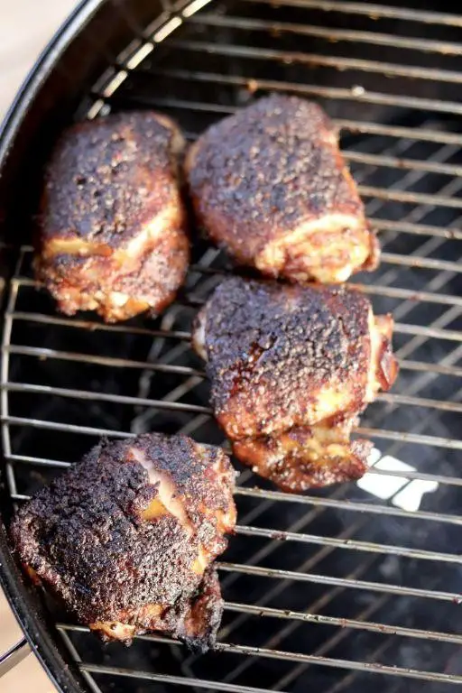 Smoked Chicken Thighs with Brown Sugar and Paprika