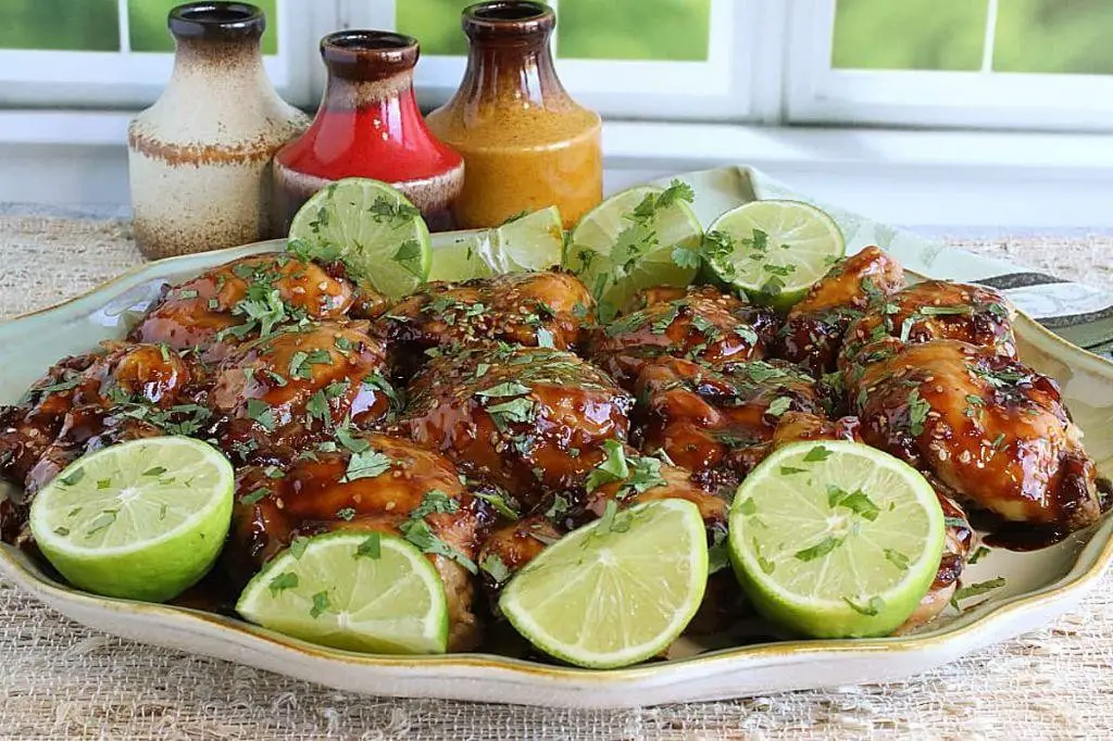 Smoked Chicken Thighs with Pineapple Teriyaki Glaze