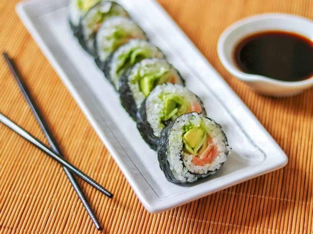 Smoked Salmon Sushi