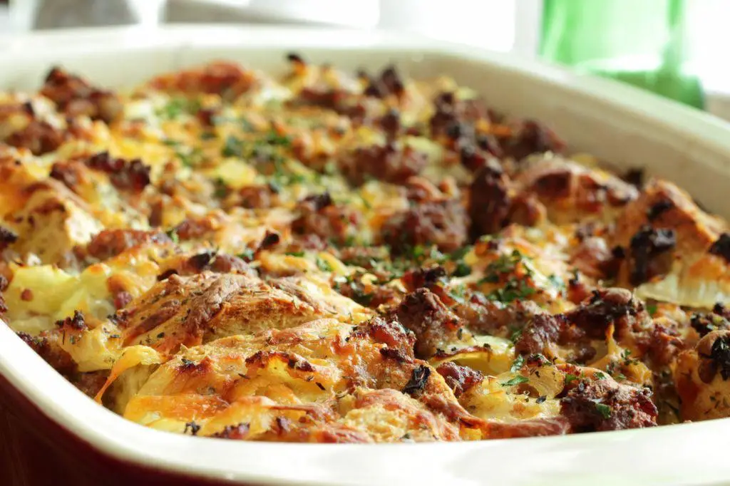 Smoked Salmon and Dill Bread Pudding