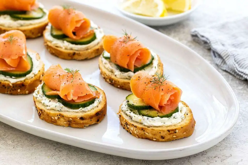 Smoked Salmon and Dill Cream Cheese Triangles