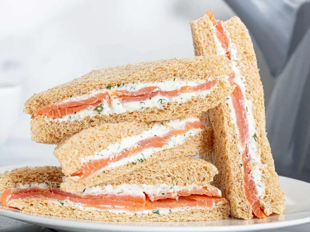 Smoked Salmon and Dill Finger Sandwiches