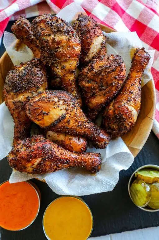 Smoky Brined Chicken Legs