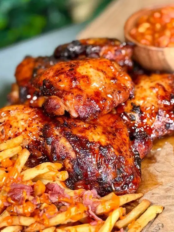 Smoky Maple Glazed Chicken Thighs
