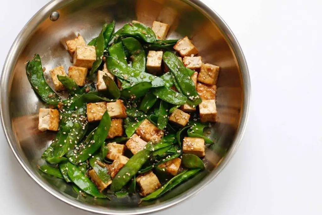Snow Pea and Tofu Salad