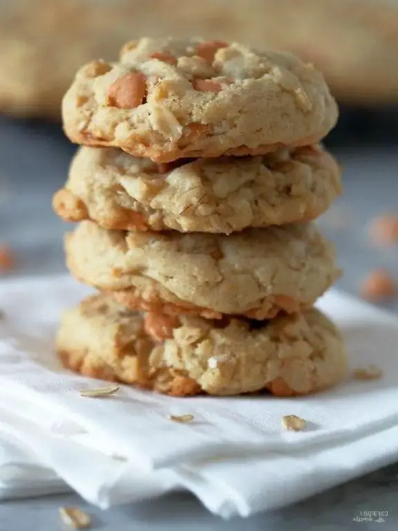 Soft and Fluffy Oatmeal Butterscotch Cookies