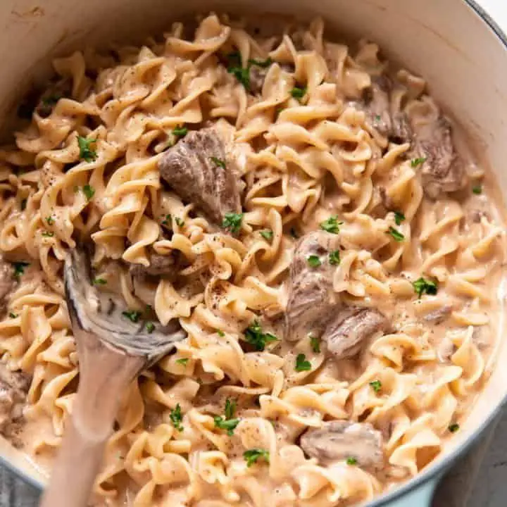 Sour Cream Beef Stroganoff