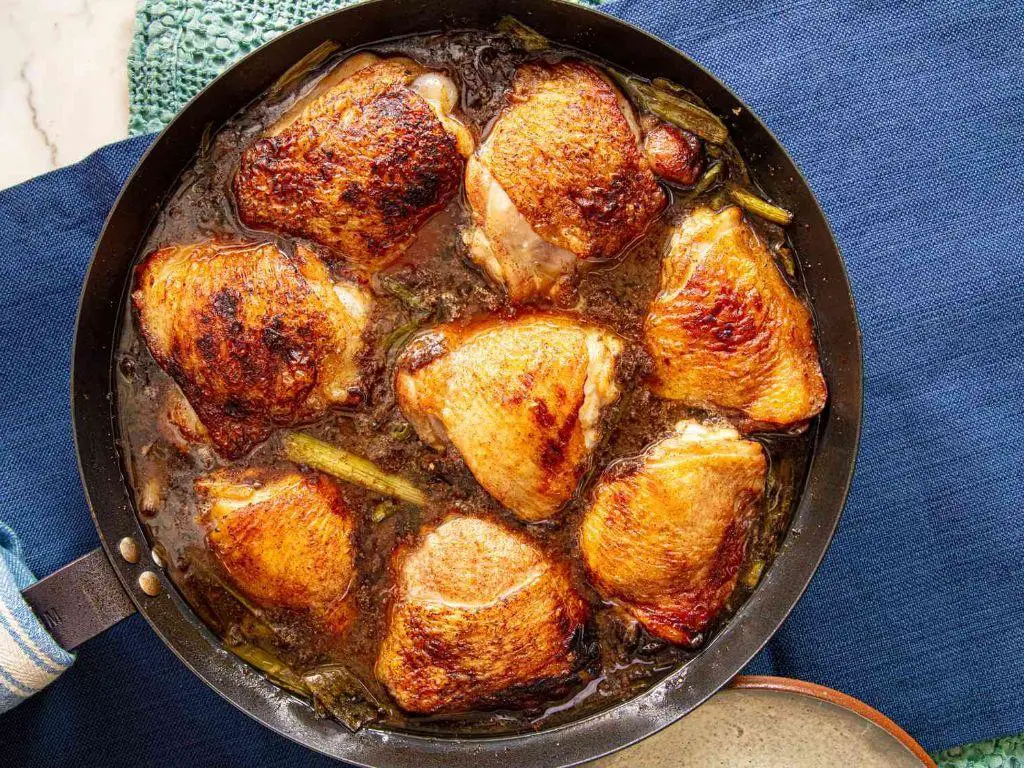 Soy Sauce Brined Chicken Thighs