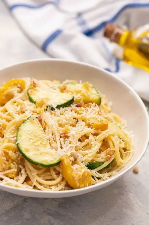 Spaghetti Squash Pasta with Lemon and Parmesan