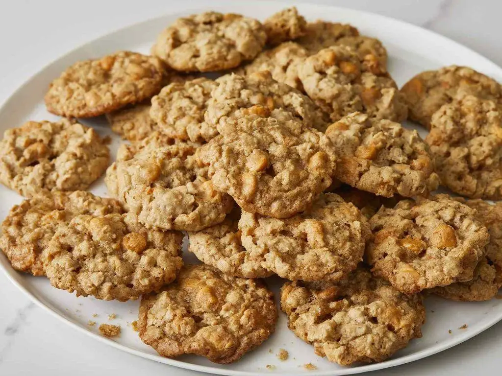 Spiced Oatmeal Butterscotch Cookies