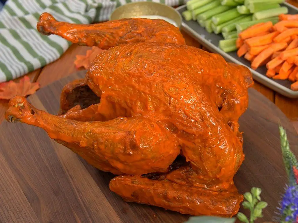 Spicy Buffalo Deep Fried Turkey