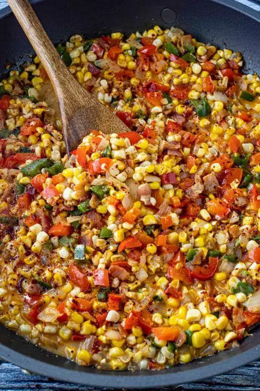 Spicy Cajun Corn Maque Choux