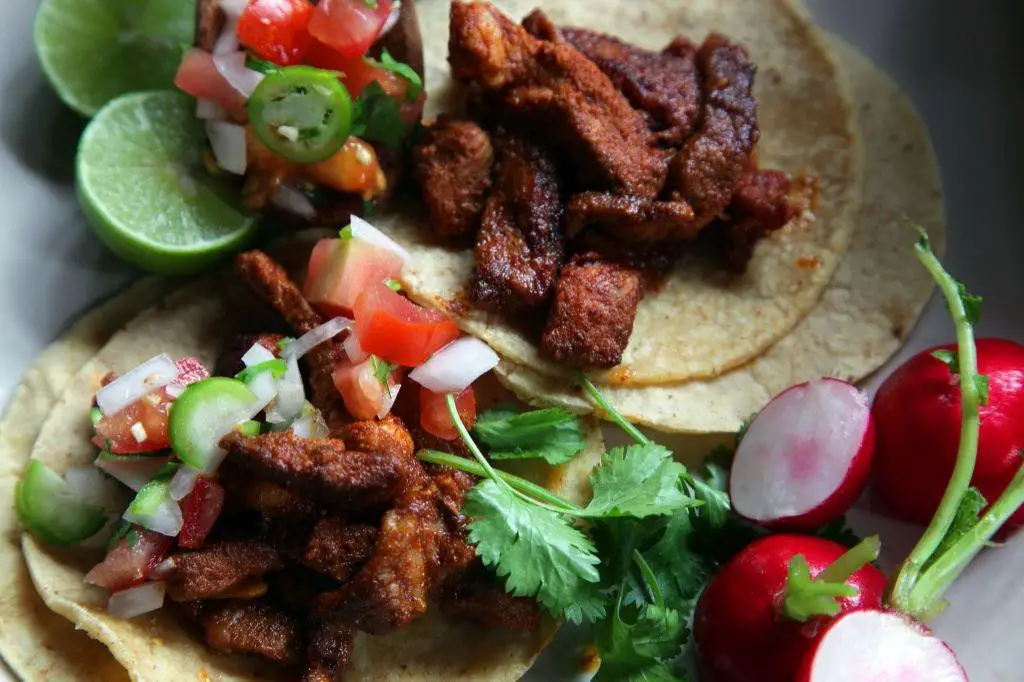 Spicy Chopped Pork Tacos