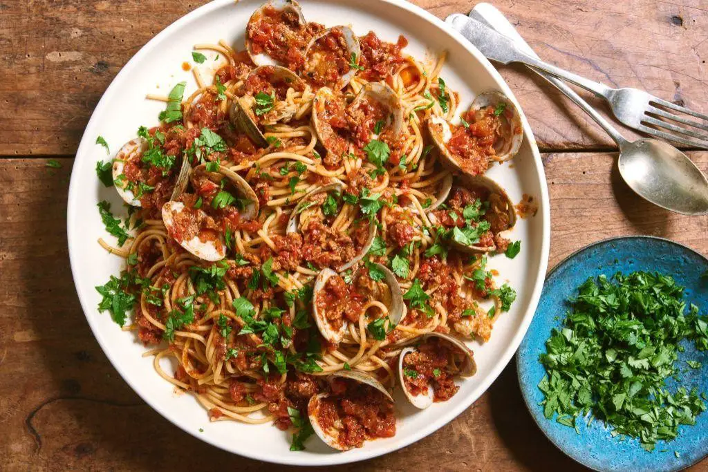 Spicy Clam Meat Pasta