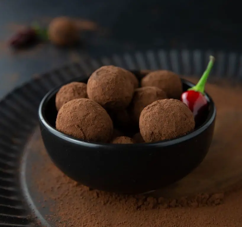 Spicy Dark Chocolate Truffles