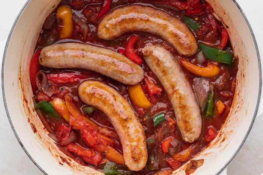 Spicy Italian Sausage with Peppers and Onions