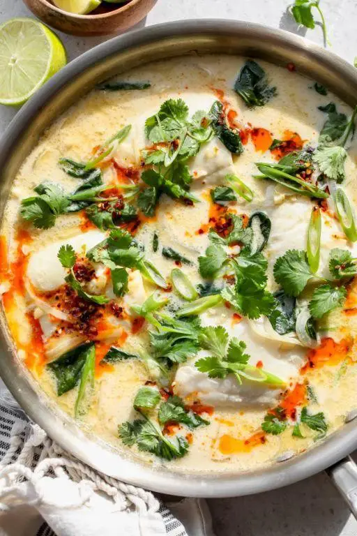 Spicy Poached Tilapia with Coconut Milk