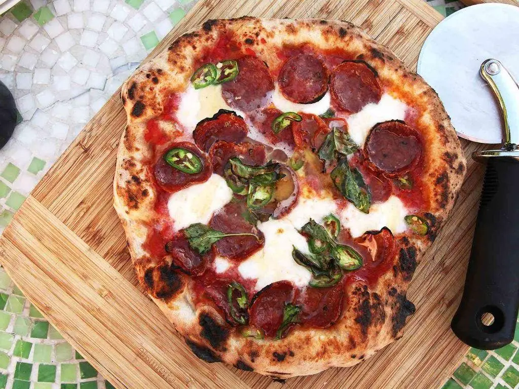 Spicy Salami Neapolitan Pizza
