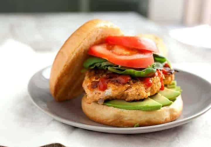 Spicy Sriracha Chicken Burger