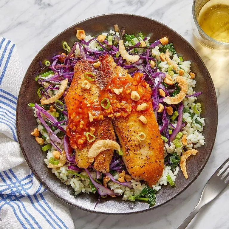 Spicy Tilapia and Coconut Rice