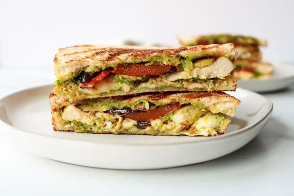 Spicy Veggie Panini with Pesto