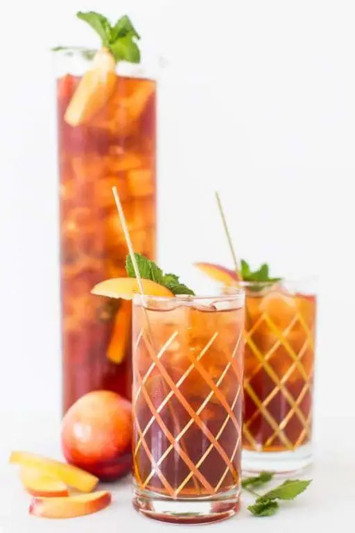 Spiked Peach Iced Tea