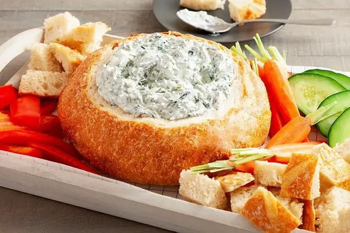 Spinach Dip Bread Bowl