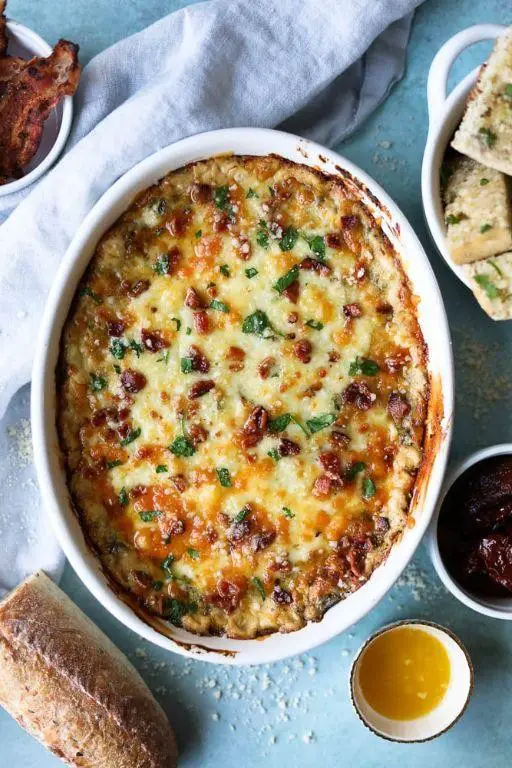 Spinach Dip with Sun-Dried Tomatoes