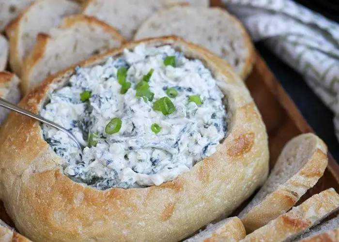 Spinach Dip with Water Chestnuts