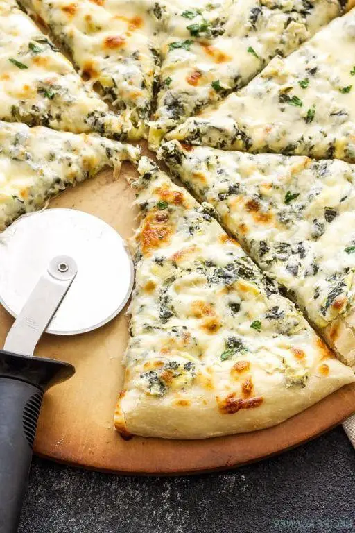 Spinach and Artichoke Dip Pizza