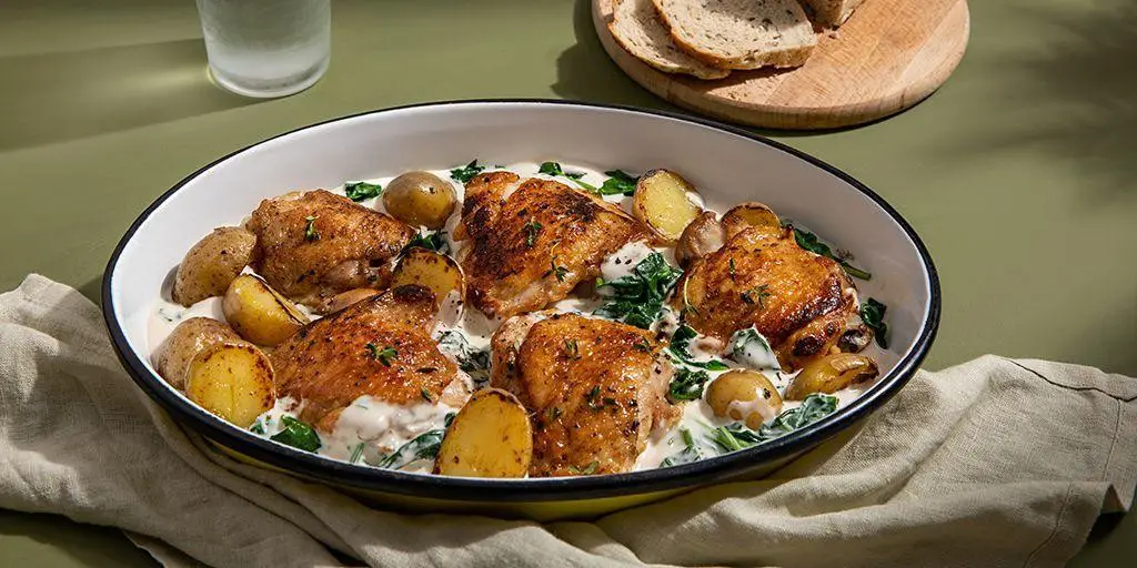 Spinach and Chicken Alfredo with Ragu