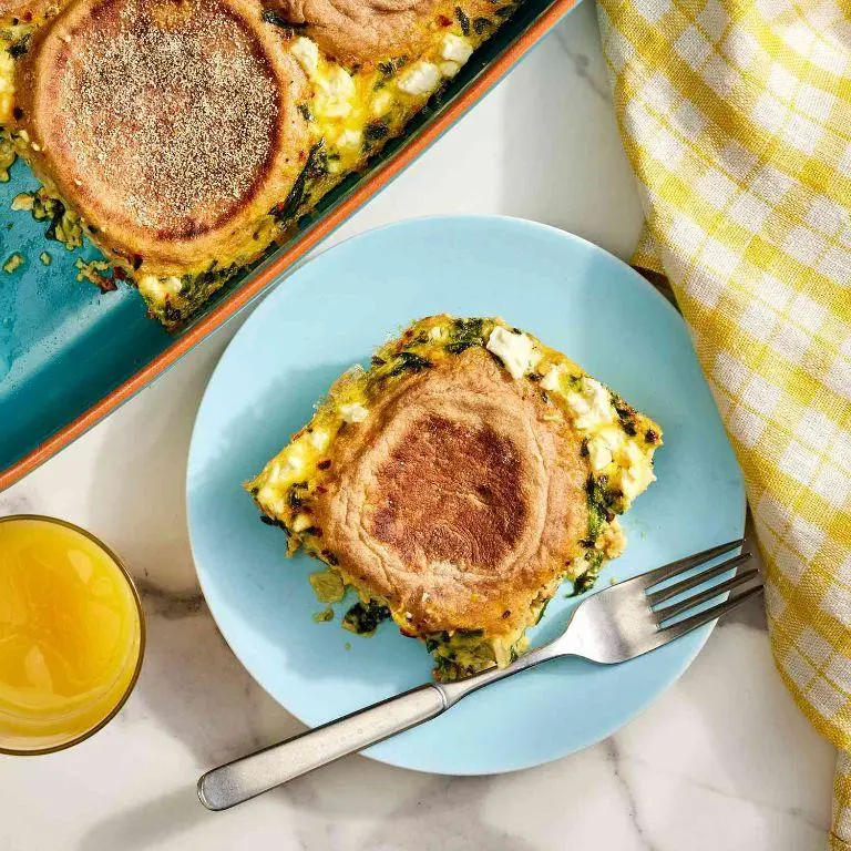 Spinach and Feta English Muffin