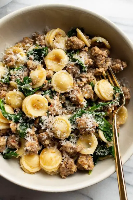 Spinach and Sausage Pasta