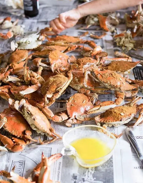 Steamed Dungeness Crab with Old Bay Seasoning
