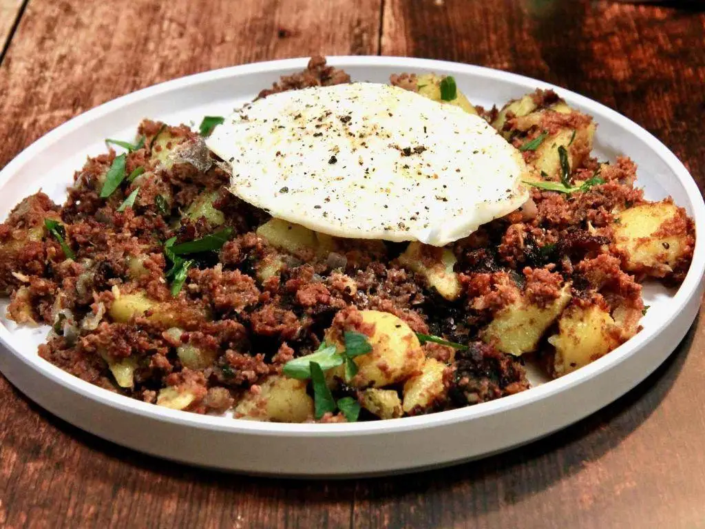 Stove Top Corned Beef and Onion Skillet