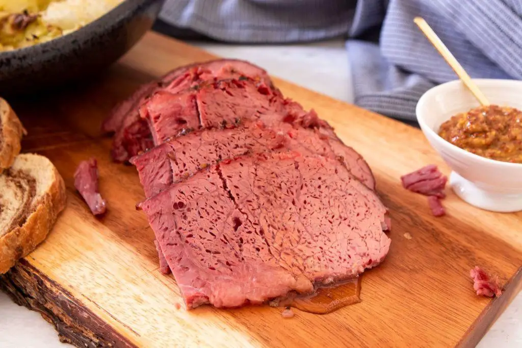 Stove Top Corned Beef with Maple Syrup Glaze