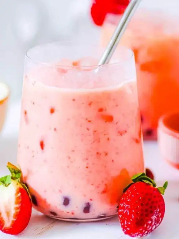 Strawberry Almond Milk Tea