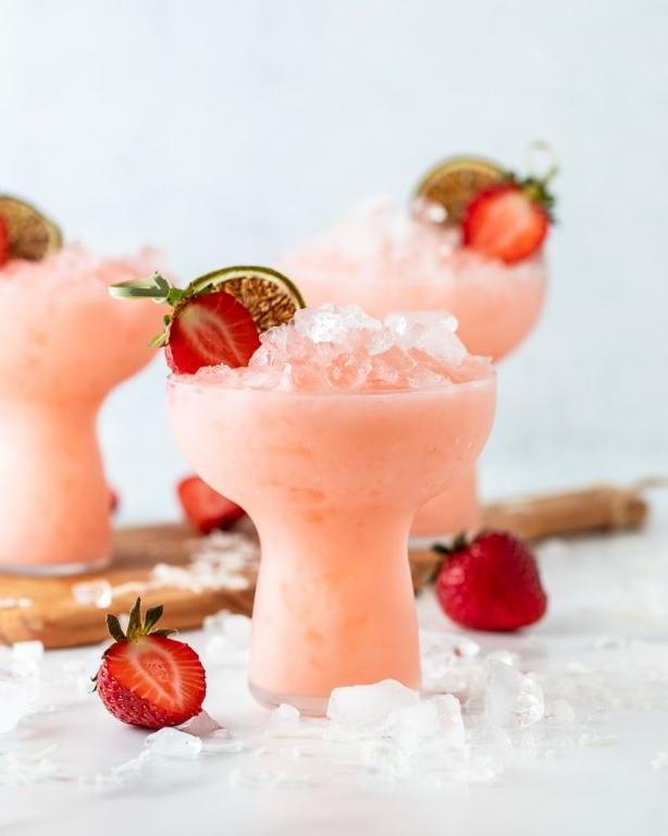 Strawberry Coconut Rum Cocktail