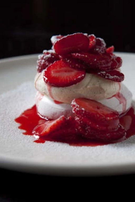 Strawberry French Meringues