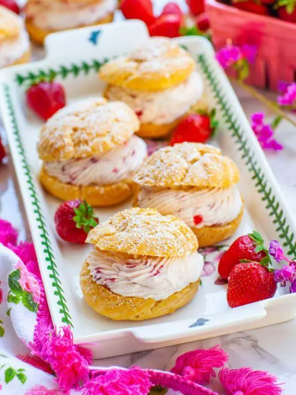 Strawberry Shortcake Cream Puffs