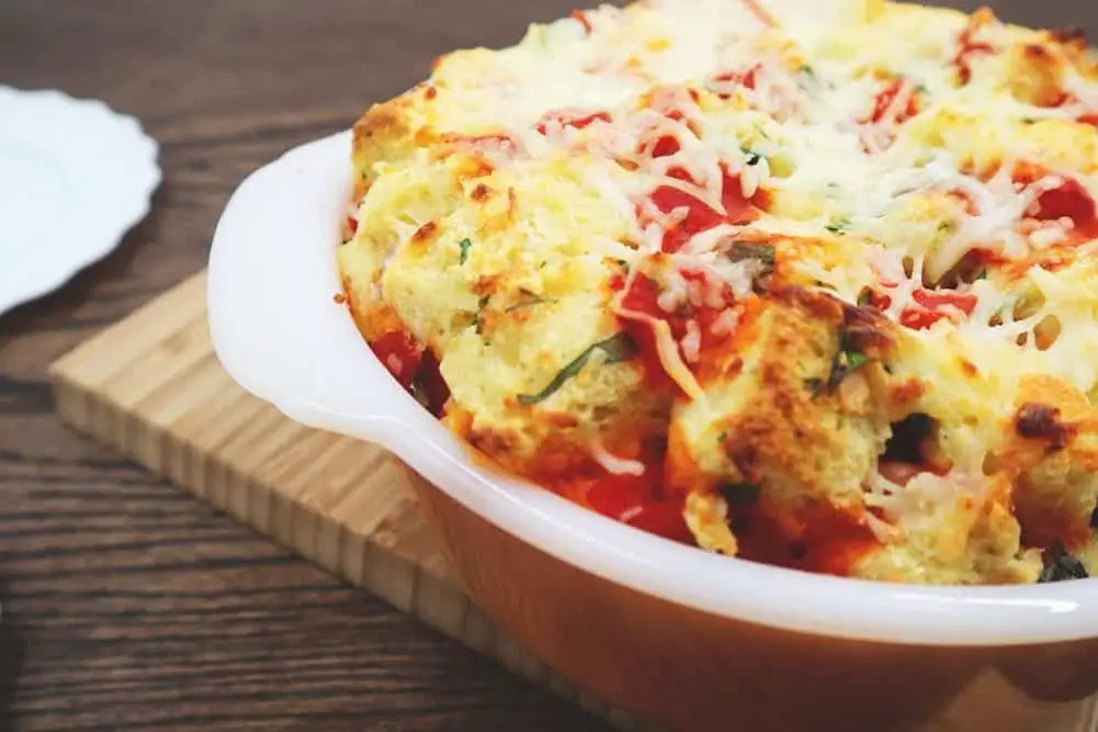Sun-Dried Tomato and Parmesan Bread Pudding