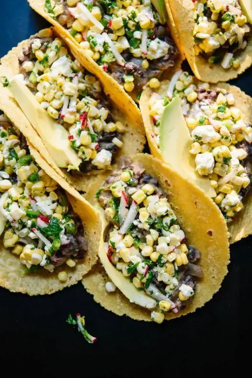 Sweet Corn and Black Bean Tacos
